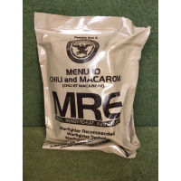 USA RAÇÃO MRE MENU 10 - Chili e Macarrão