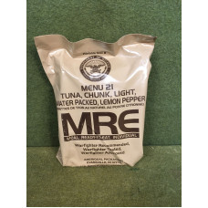 USA RAÇÃO MRE MENU 21 - Atum ao natural ao Lemon pepper
